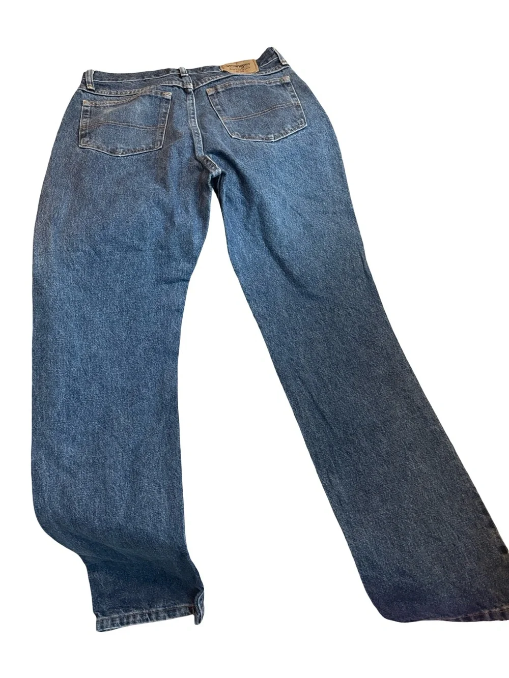 Wrangler Men's Straight-Leg Dark Blue Denim Jeans